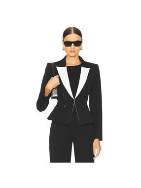 NEW, L’ AGENCE Andalusia Blazer in Black Sz 8 #SJ2252